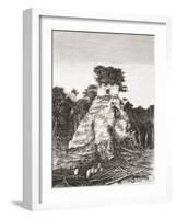 Tikal, Guatemala, Central America: the Temple of the Jaguar-null-Framed Giclee Print