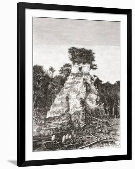 Tikal, Guatemala, Central America: the Temple of the Jaguar-null-Framed Premium Giclee Print