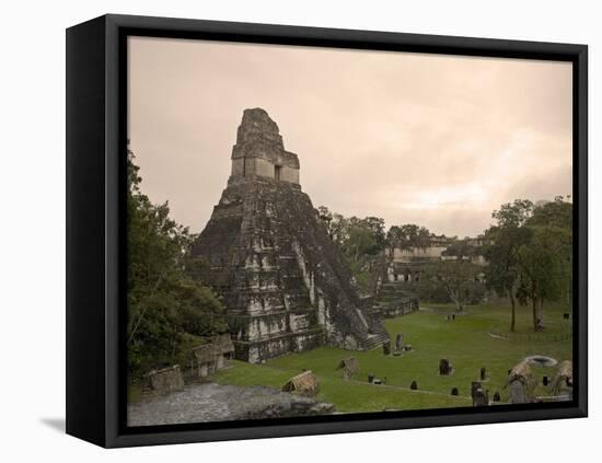 Tikal Pyramid Ruins, Guatemala-Michele Falzone-Framed Stretched Canvas