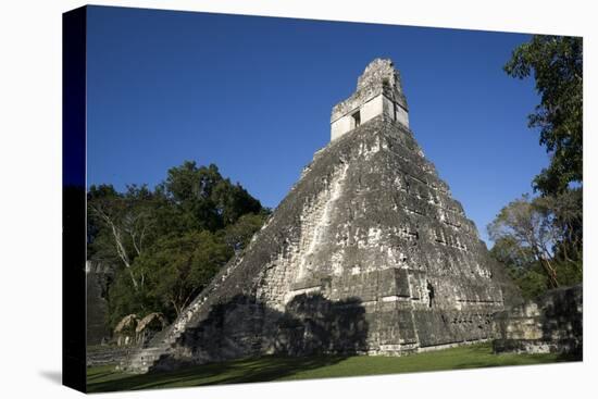 Tikal temple 1, Pre-Columbian Maya civilisation, Tikal, UNESCO World Heritage Site, Guatemala-Peter Groenendijk-Stretched Canvas