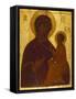 Tikhvin Mother of God, Icon Painted in the Manner of the Moscow School in the Manner of Andrei…-null-Framed Stretched Canvas