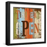 Tiki Bar Open-Elizabeth Medley-Framed Art Print