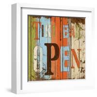 Tiki Bar Open-Elizabeth Medley-Framed Art Print