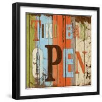 Tiki Bar Open-Elizabeth Medley-Framed Art Print