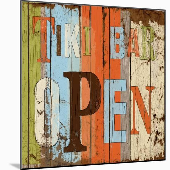 Tiki Bar Open-Elizabeth Medley-Mounted Art Print
