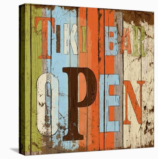 Tiki Bar Open-Elizabeth Medley-Stretched Canvas