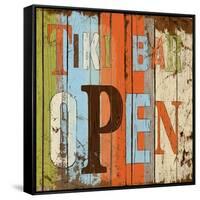 Tiki Bar Open-Elizabeth Medley-Framed Stretched Canvas