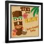 Tiki Bar Vintage Poster-radubalint-Framed Art Print