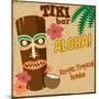 Tiki Bar Vintage Poster-radubalint-Mounted Art Print