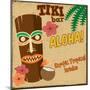 Tiki Bar Vintage Poster-radubalint-Mounted Art Print