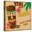 Tiki Bar Vintage Poster-radubalint-Stretched Canvas