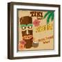 Tiki Bar Vintage Poster-radubalint-Framed Art Print