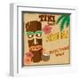 Tiki Bar Vintage Poster-radubalint-Framed Art Print