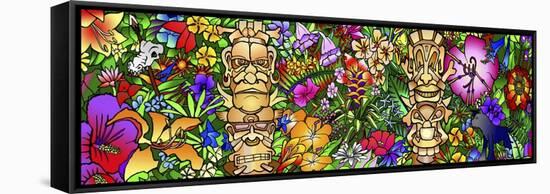 Tiki Gods-Howie Green-Framed Stretched Canvas