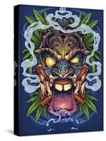 Tiki Head-FlyLand Designs-Stretched Canvas