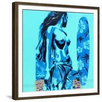 Tiki Surf-Abstract Graffiti-Framed Giclee Print