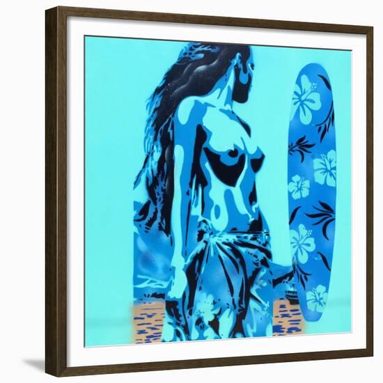 Tiki Surf-Abstract Graffiti-Framed Giclee Print