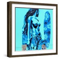 Tiki Surf-Abstract Graffiti-Framed Giclee Print