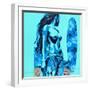 Tiki Surf-Abstract Graffiti-Framed Giclee Print