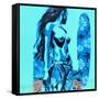 Tiki Surf-Abstract Graffiti-Framed Stretched Canvas