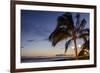 Tiki Torches at Sunset on Poipu Beach, Kauai, Hawaii, United States of America, Pacific-Michael DeFreitas-Framed Photographic Print