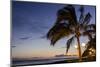 Tiki Torches at Sunset on Poipu Beach, Kauai, Hawaii, United States of America, Pacific-Michael DeFreitas-Mounted Photographic Print