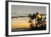 Tiki Torches at Sunset on Poipu Beach Kauai, Hawaii-Michael DeFreitas-Framed Photographic Print