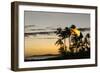 Tiki Torches at Sunset on Poipu Beach Kauai, Hawaii-Michael DeFreitas-Framed Photographic Print