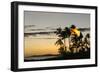 Tiki Torches at Sunset on Poipu Beach Kauai, Hawaii-Michael DeFreitas-Framed Photographic Print