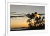 Tiki Torches at Sunset on Poipu Beach Kauai, Hawaii-Michael DeFreitas-Framed Photographic Print