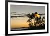 Tiki Torches at Sunset on Poipu Beach Kauai, Hawaii-Michael DeFreitas-Framed Photographic Print