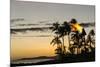 Tiki Torches at Sunset on Poipu Beach Kauai, Hawaii-Michael DeFreitas-Mounted Photographic Print