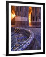 Tile and Columns in Early Morning of the Parroquia Church and the Jardin, San Miguel De Allende-Nancy Rotenberg-Framed Photographic Print