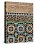 Tile and Stucco Decoration, Ali Ben Youssef Medersa, Marrakech (Marrakesh), Morocco, Africa-Bruno Morandi-Stretched Canvas