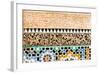 Tile and Stucco Decoration, Ben Youssef Madrasa, Marrakech, Morocco-Nico Tondini-Framed Photographic Print