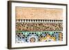 Tile and Stucco Decoration, Ben Youssef Madrasa, Marrakech, Morocco-Nico Tondini-Framed Photographic Print