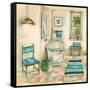 Tile Bath I-Margaret Ferry-Framed Stretched Canvas