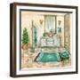 Tile Bath II-Margaret Ferry-Framed Art Print