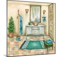 Tile Bath II-Margaret Ferry-Mounted Art Print