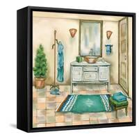 Tile Bath II-Margaret Ferry-Framed Stretched Canvas