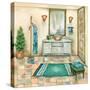 Tile Bath II-Margaret Ferry-Stretched Canvas