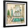 Tile Bath II-Margaret Ferry-Framed Art Print