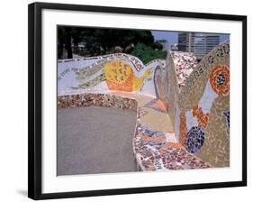 Tile Bench, Parque del Amor, Lovers Park, Miraflores District, Lima, Peru-Cindy Miller Hopkins-Framed Photographic Print