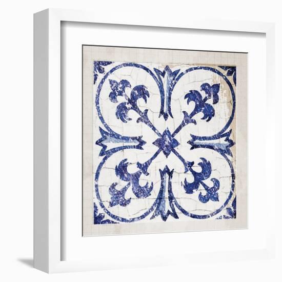 Tile Bleu 1-Lula Bijoux-Framed Art Print