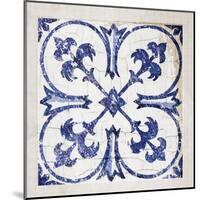 Tile Bleu 1-Lula Bijoux-Mounted Art Print