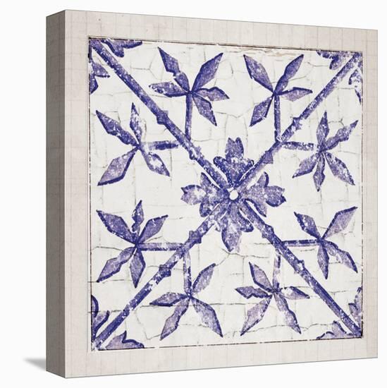 Tile Bleu 2-Lula Bijoux-Stretched Canvas