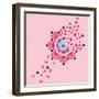 Tile Burst-null-Framed Giclee Print