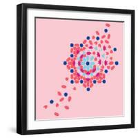 Tile Burst-null-Framed Giclee Print