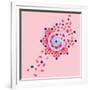 Tile Burst-null-Framed Giclee Print