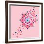 Tile Burst-null-Framed Giclee Print